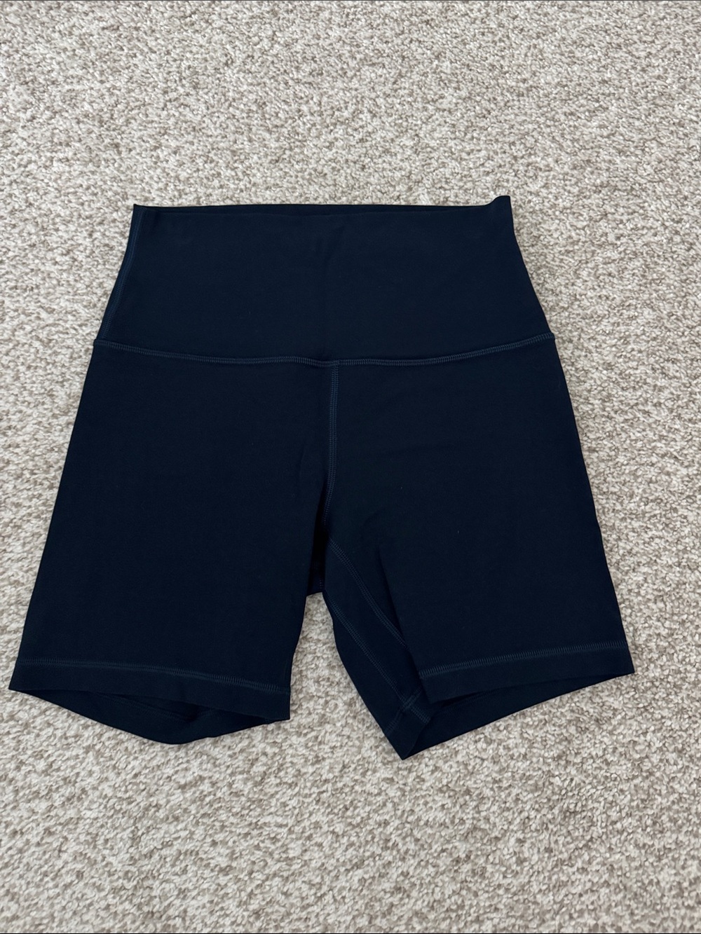 Lululemon Align High-Rise 6” Navy Shorts.
